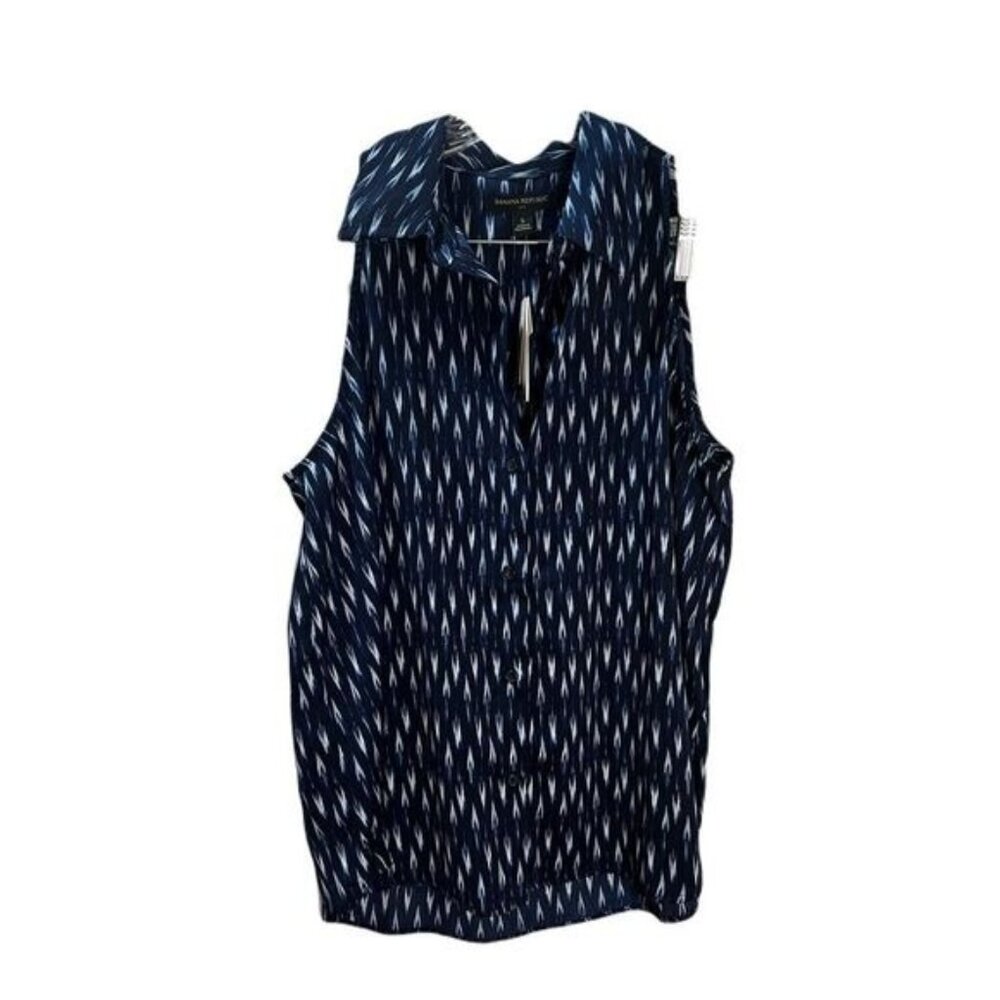 Banana Republic Sleeveless‎ Shirt Collared Small